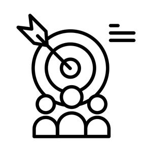 Define your target audience clearly icon
