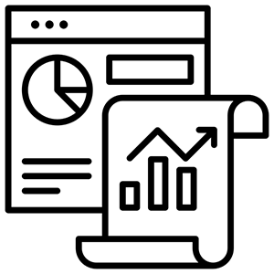 Monthly Reporting & analytics icon